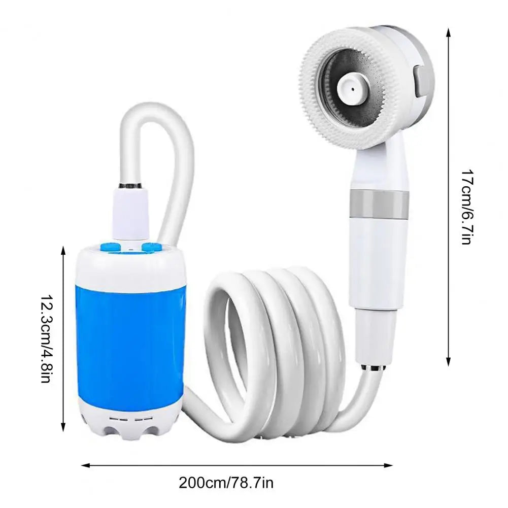 Zestaw prysznicowy PureStream do użytku na zewnątrz | Przenośny prysznic ładowany przez USB-C z regulowanymi trybami natrysku