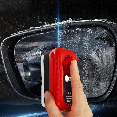ClarityLux™ Crystal View aplikator | przenośny czyścik do szyb samochodowych i hydrofobowy środek odpychający deszcz