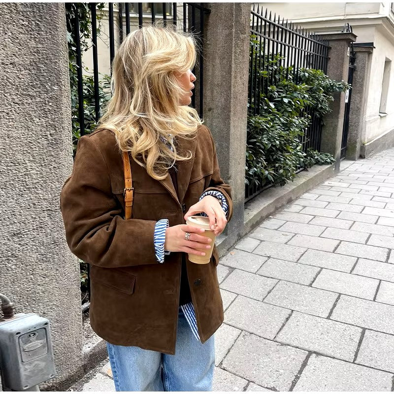Kurtka Jenny – casualowa skórzana kurtka łącząca styl i wygodę