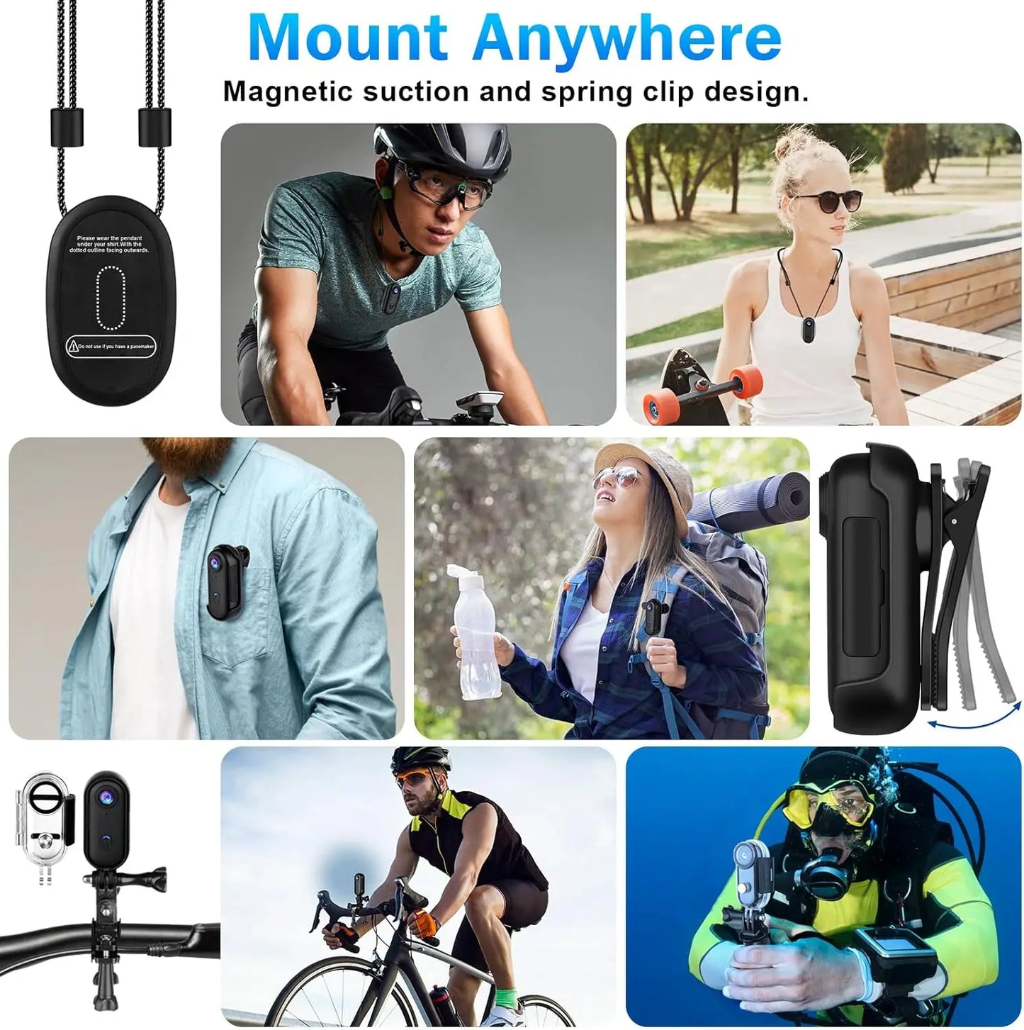 CaptureLite Cam™ – Ultra lekka kamera sportowa 4K do nagrywania bez użycia rąk