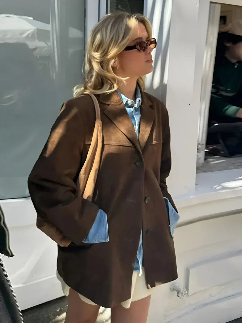 Kurtka Jenny – casualowa skórzana kurtka łącząca styl i wygodę