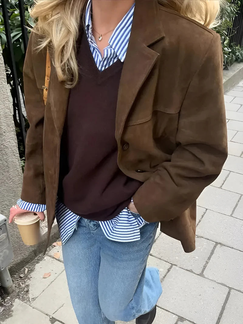 Kurtka Jenny – casualowa skórzana kurtka łącząca styl i wygodę