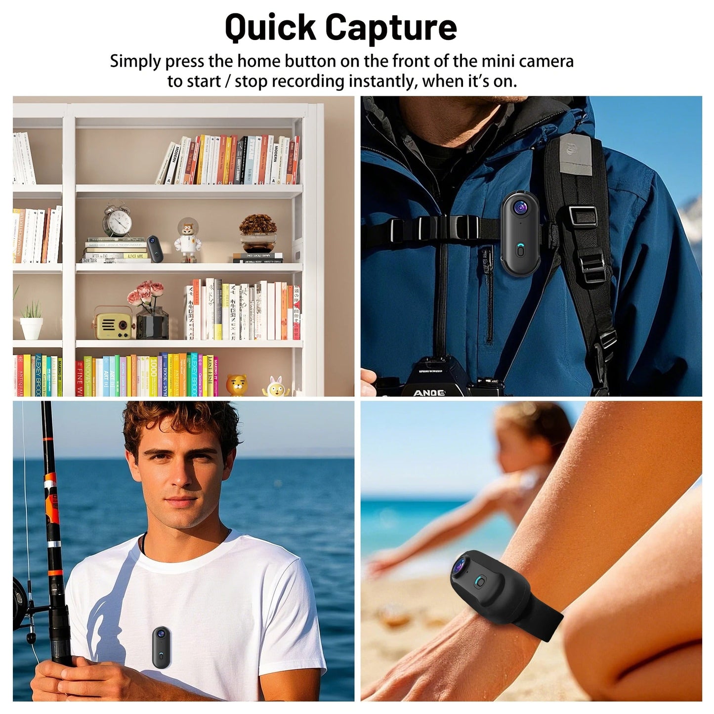 CaptureLite Cam™ – Ultra lekka kamera sportowa 4K do nagrywania bez użycia rąk